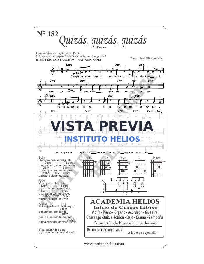 Vista previa de Quizas, quizas, quizas